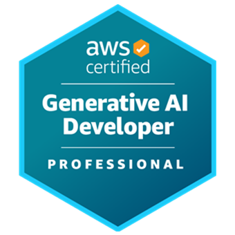 AWS Certified Generative AI Developer – Professional badge