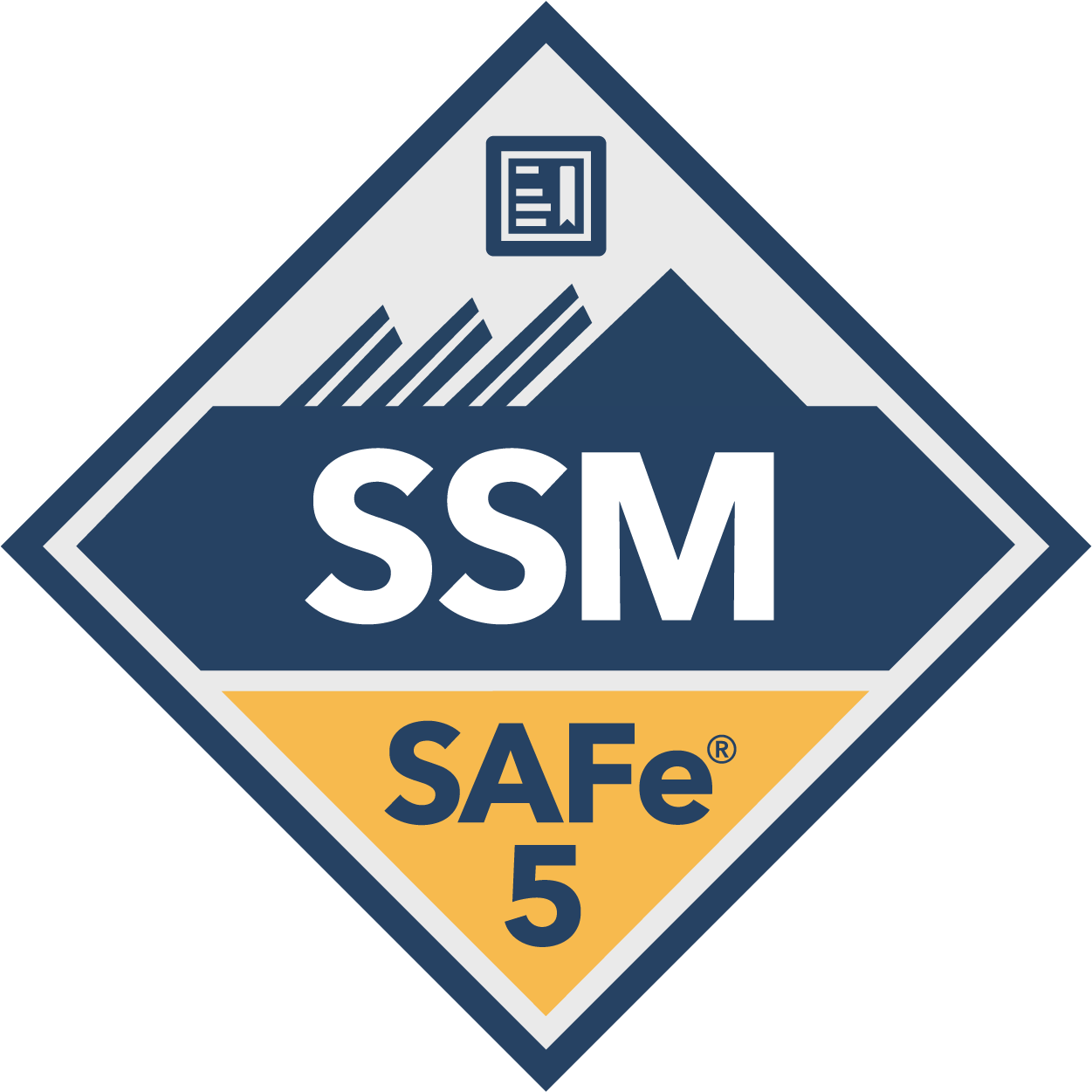 Certified SAFe® 5 Scrum Master badge